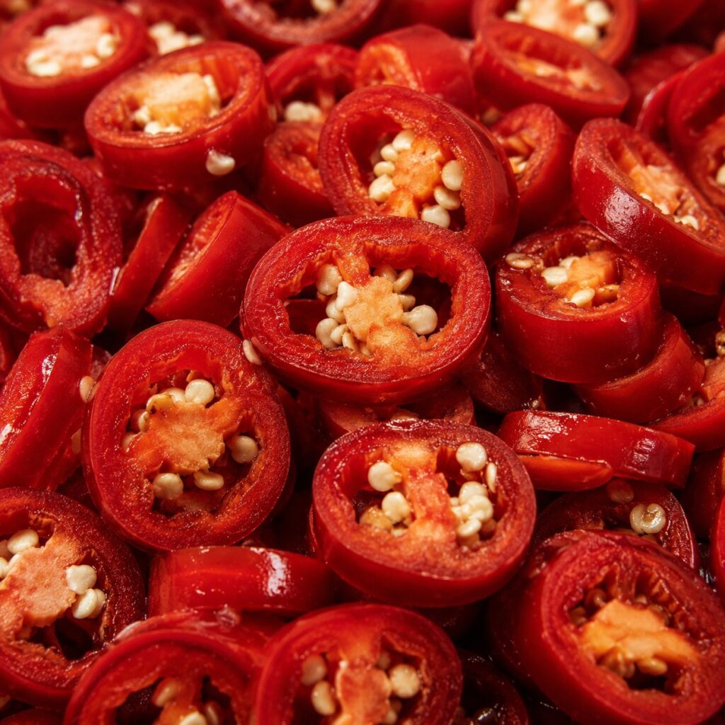 Sliced Red Jalapeño